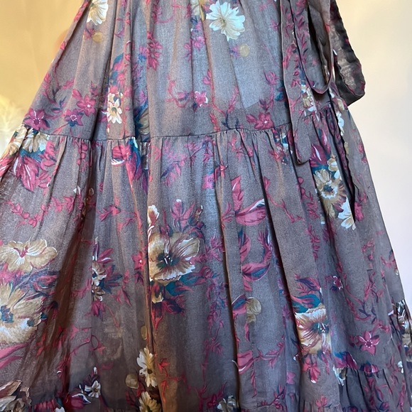 Vintage Gunne Sax A-Line Cotton-Blend Dress Cottagecore/Prairie - Picture 11 of 13